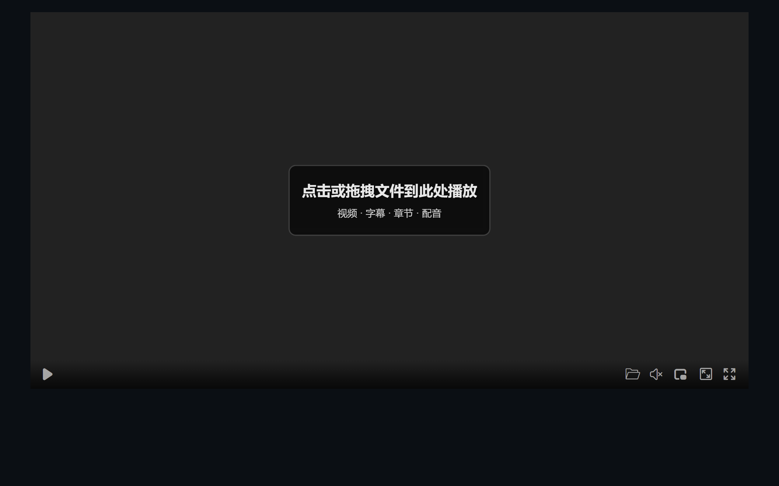 本地播放入口