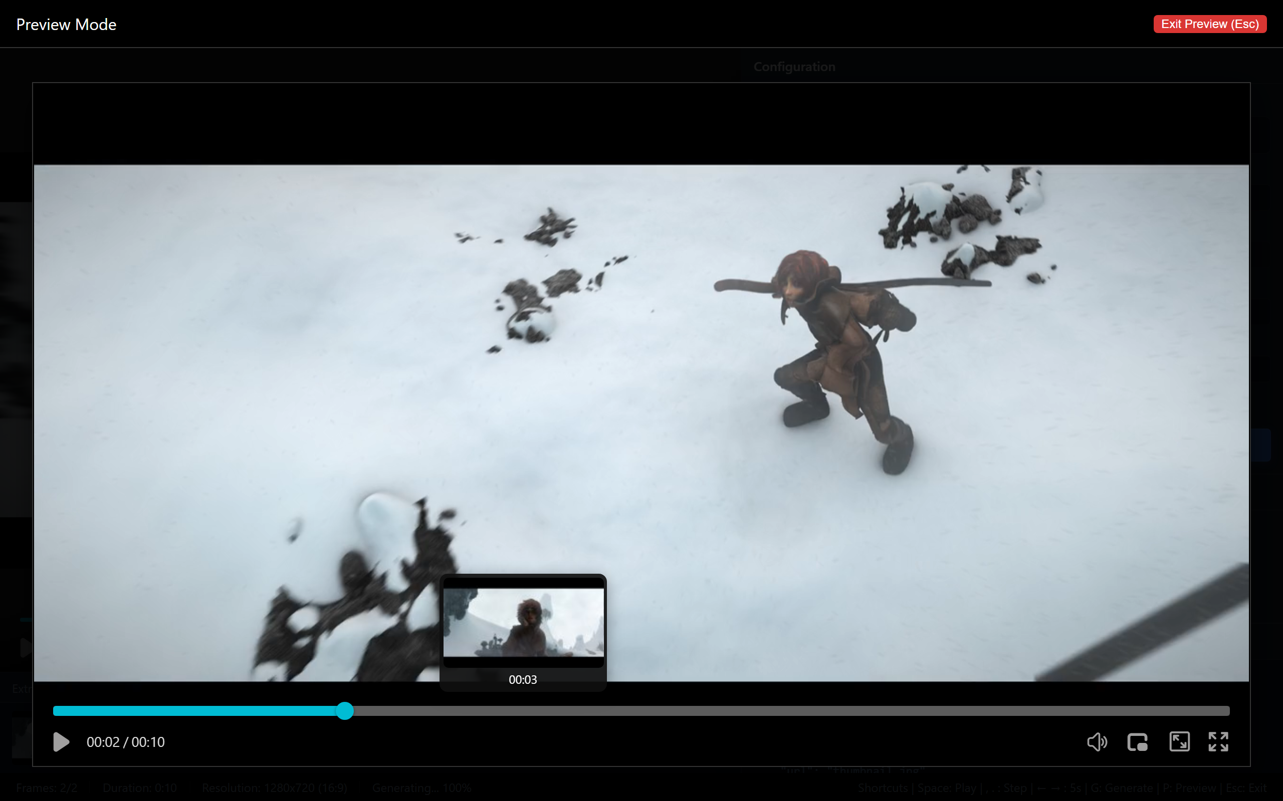 Preview player