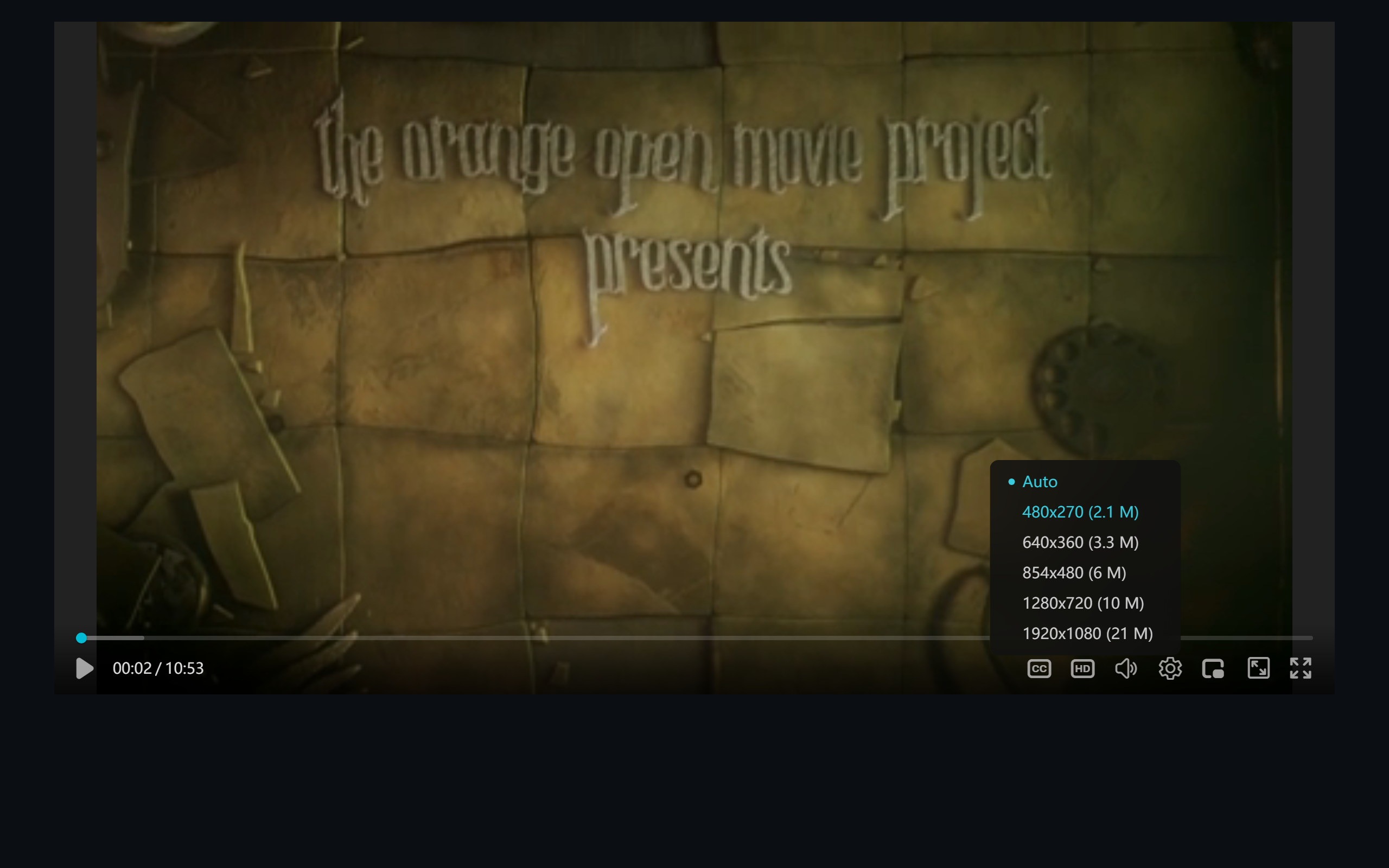Quality menu