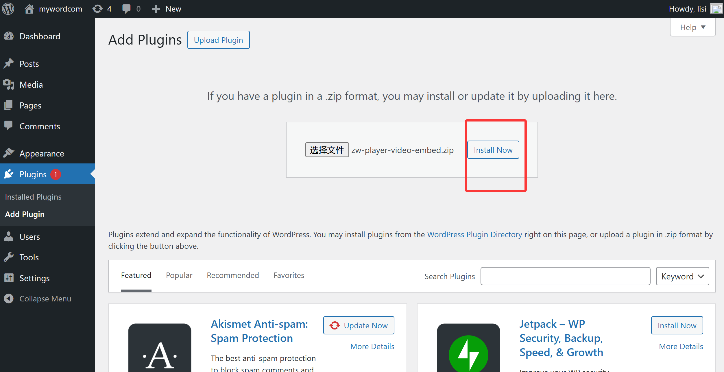 Click Install Now